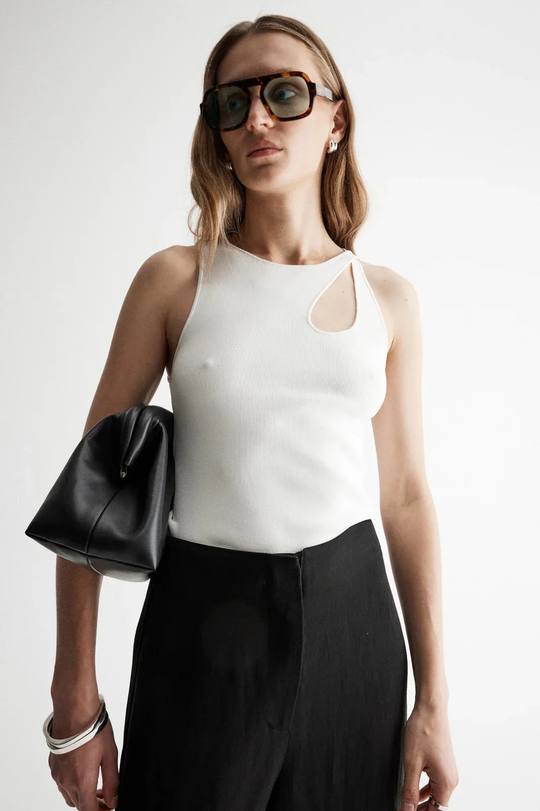 Silves Knit Top - White