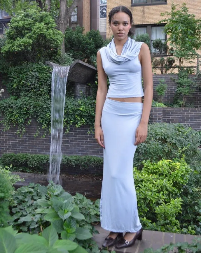 simple maxi skirt / steel