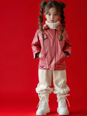 Smart Sophia Leather Jacket for Girls
