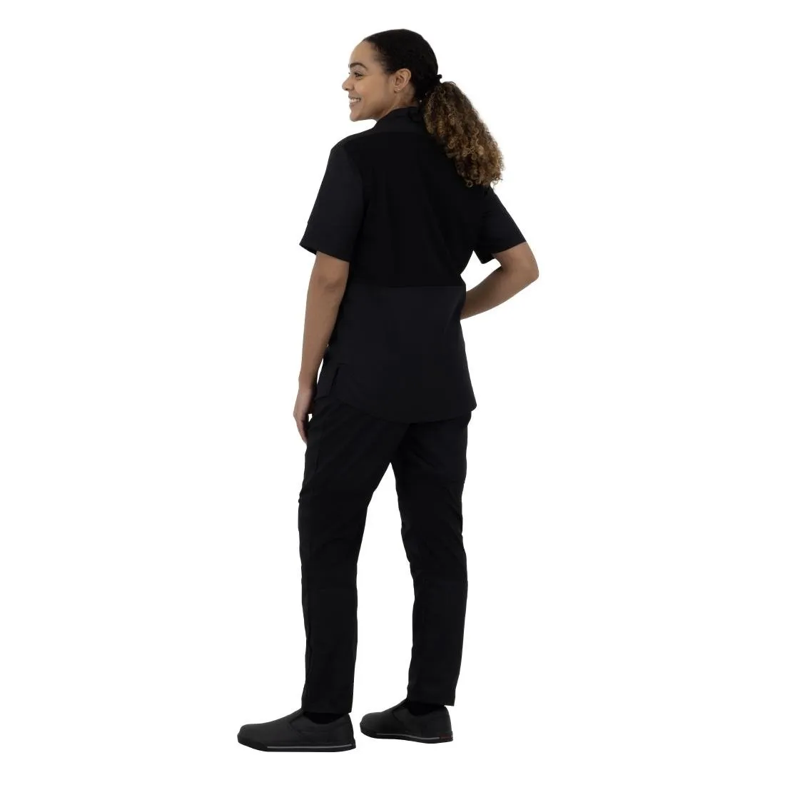 Southside Harlem Short Sleeve Chef Jacket Black M