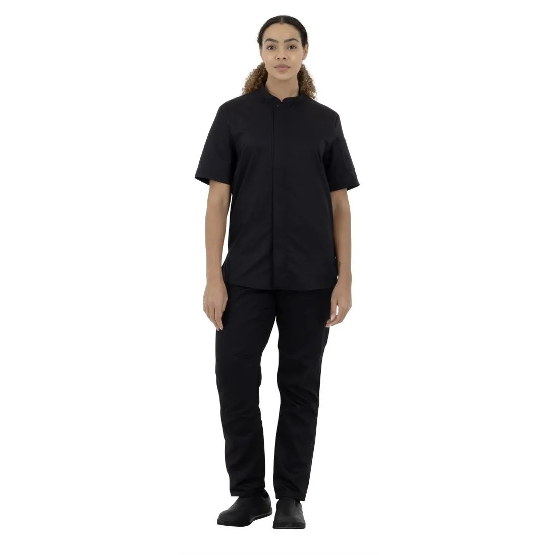 Southside Harlem Short Sleeve Chef Jacket Black M