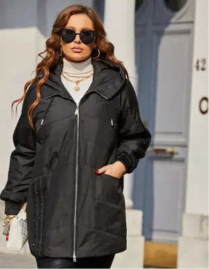 Spring Parkas Plus Size Padded Coats