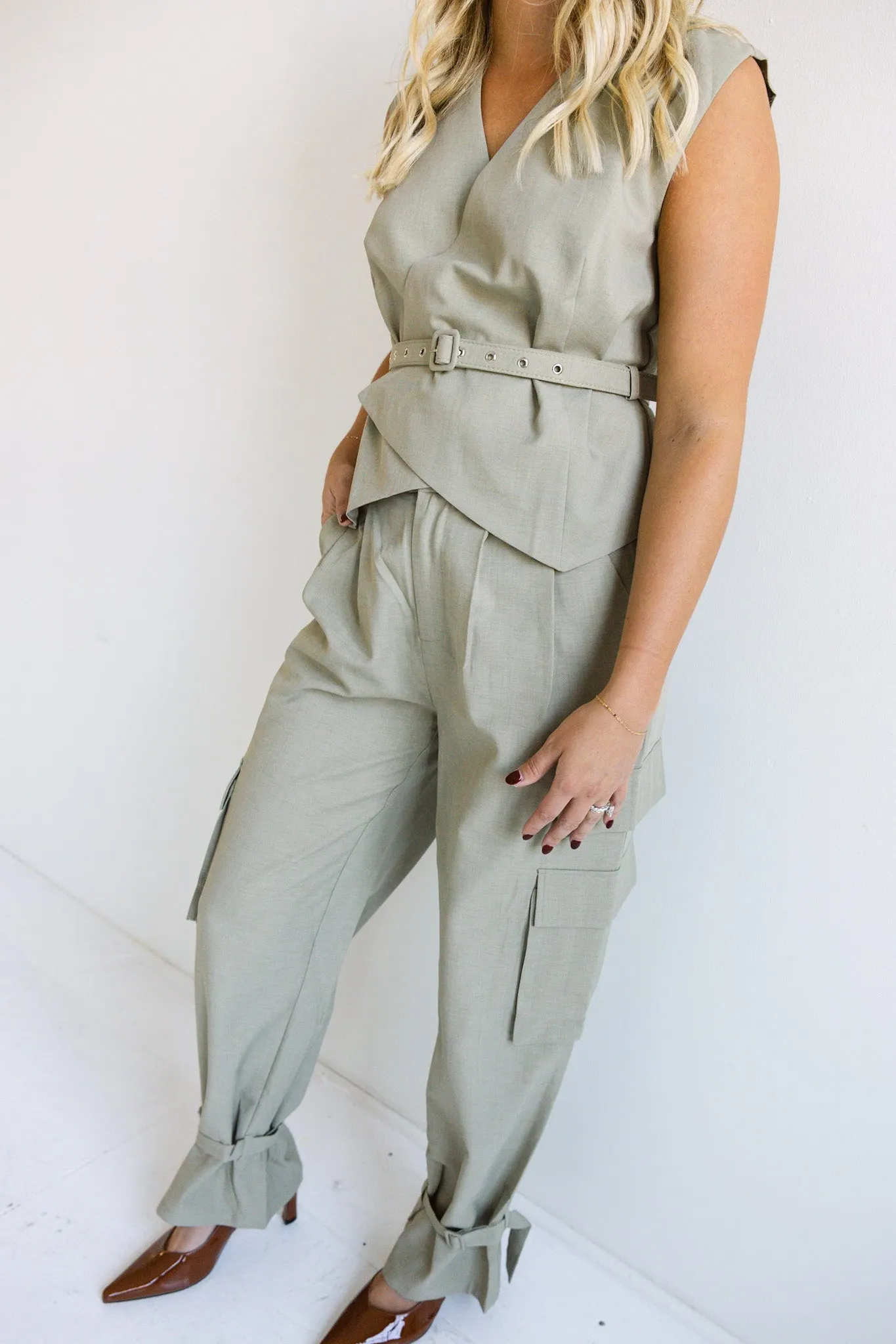 Structured Wrap Vest-Final Sale