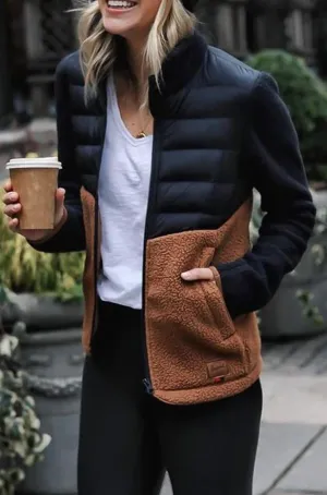 Stylish women's coat, stand collar, casual autumn/winter wear