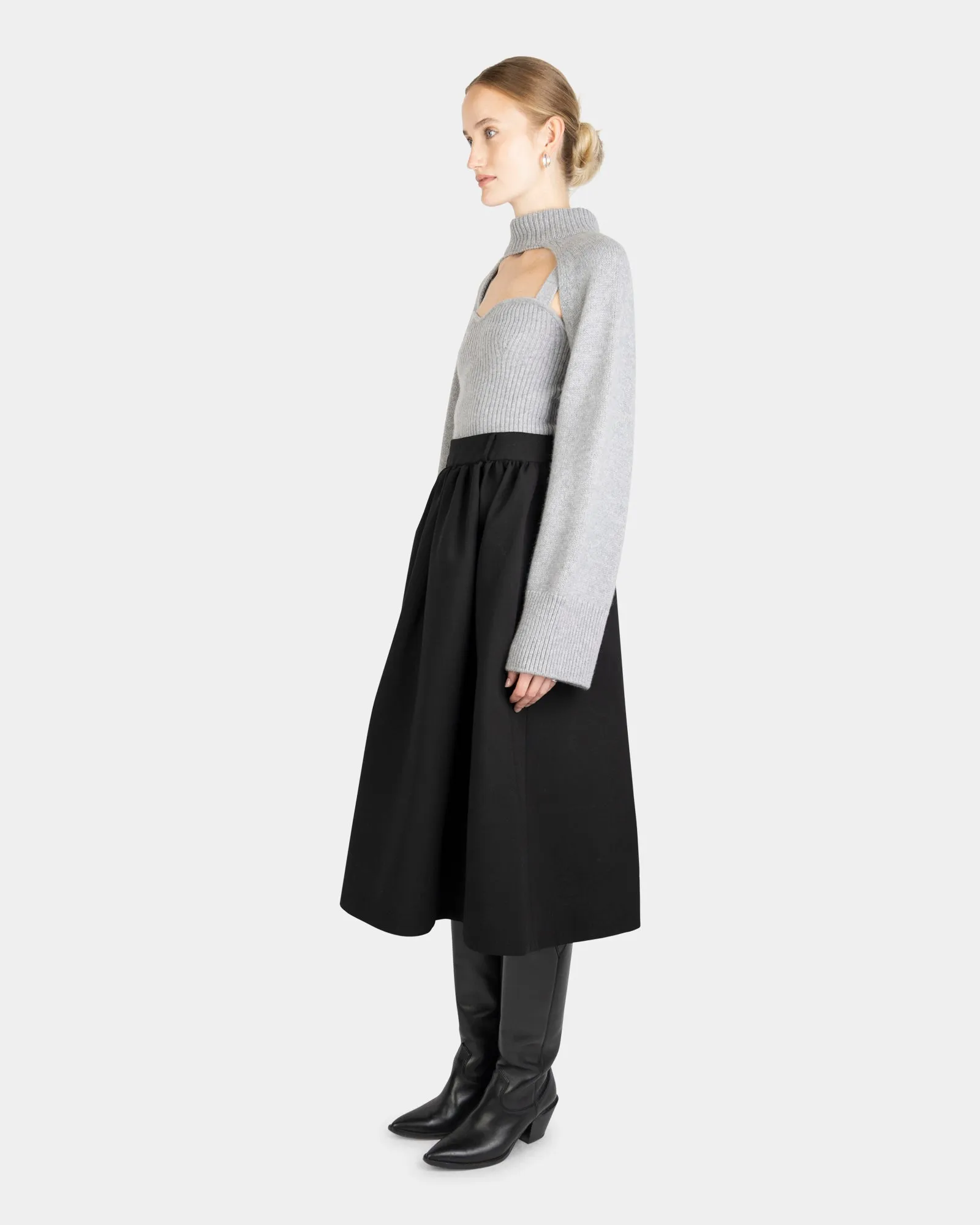Susanna Top Felt Grey