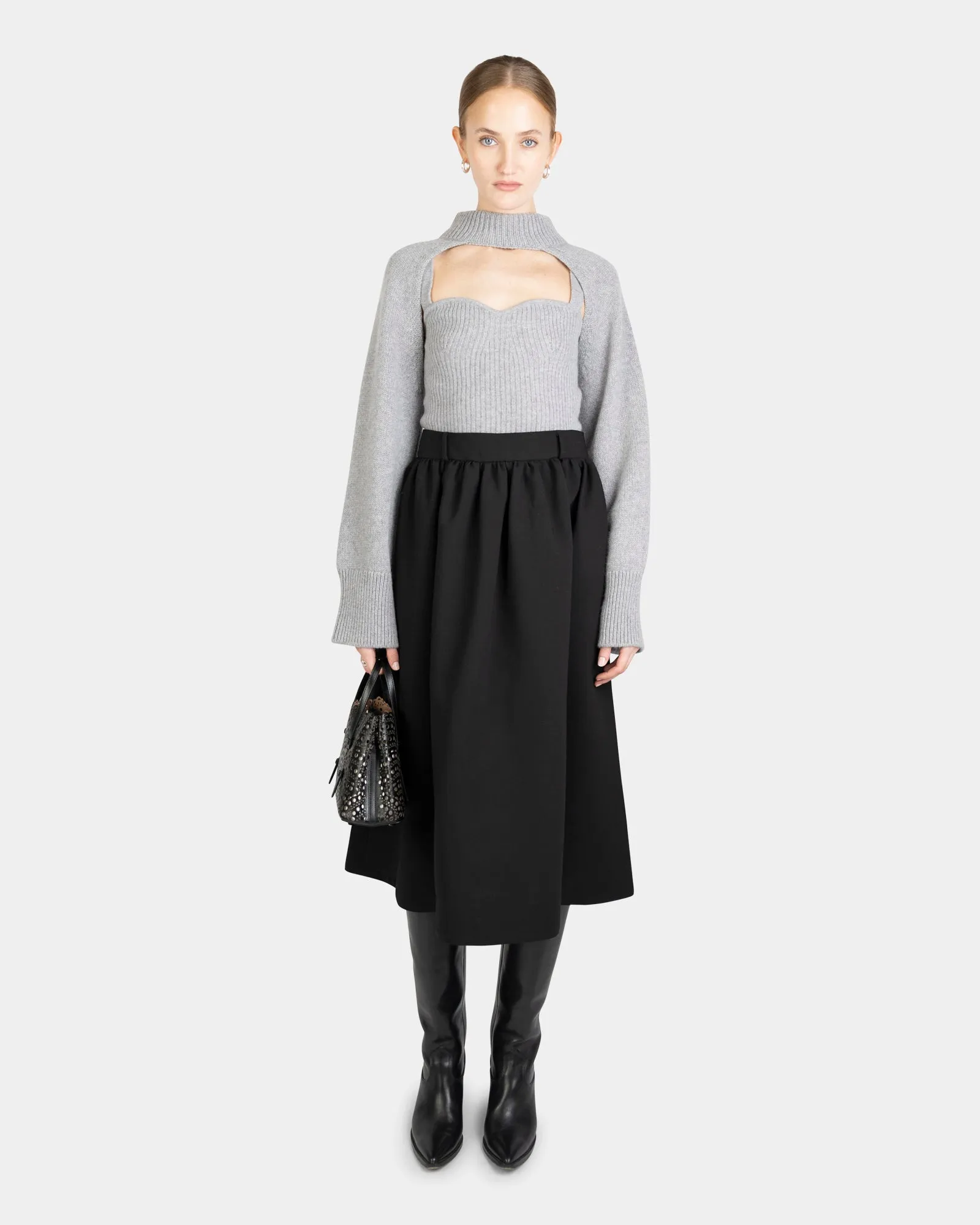 Susanna Top Felt Grey