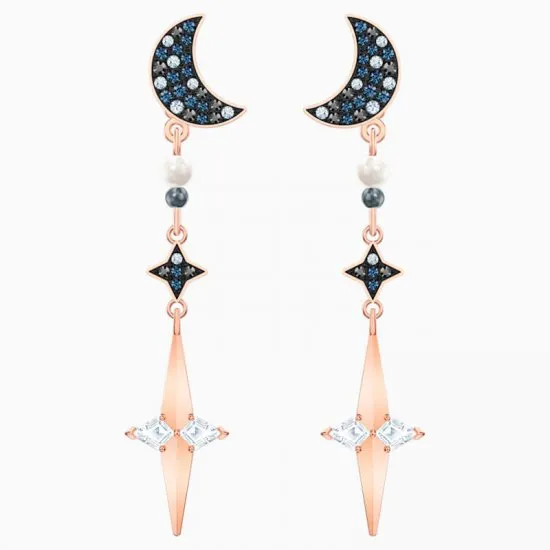 Swarovski Symbolic Pierced Earring Jackets, Multi-Colored, Mixed Metal Finish 5489533