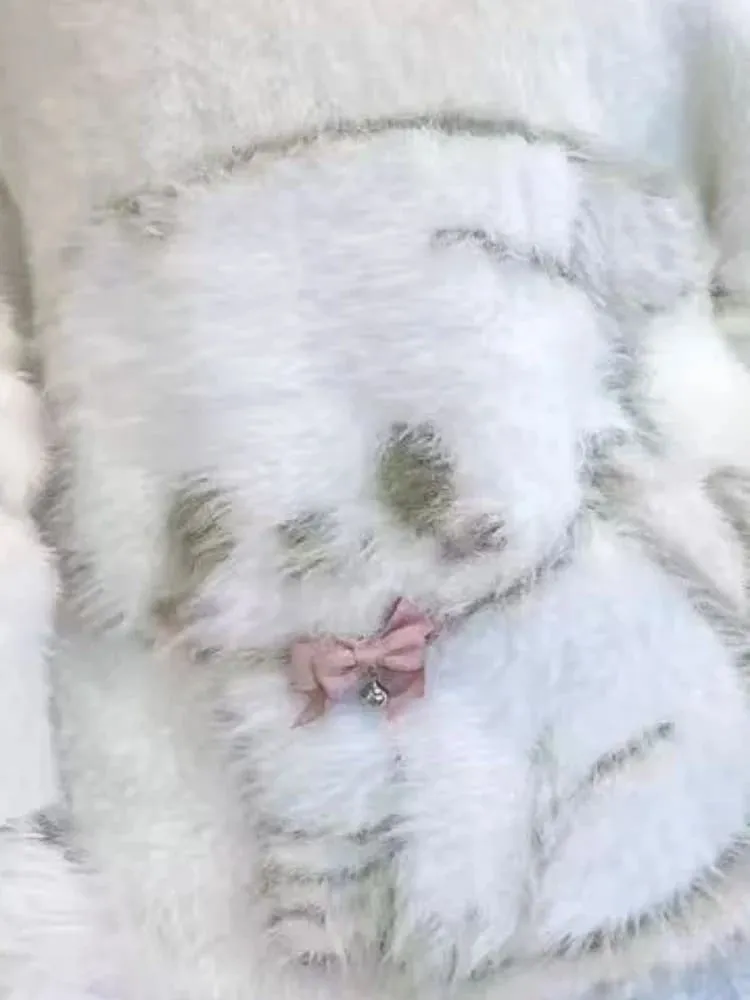 Sweet Fuzzy Kitten Slouchy Sweater