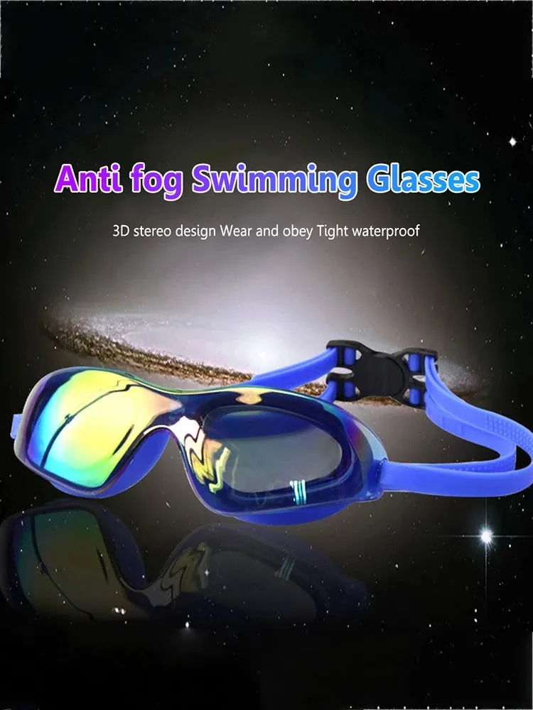 Swimming Goggles Adjustable Electroplate Diving Glasses