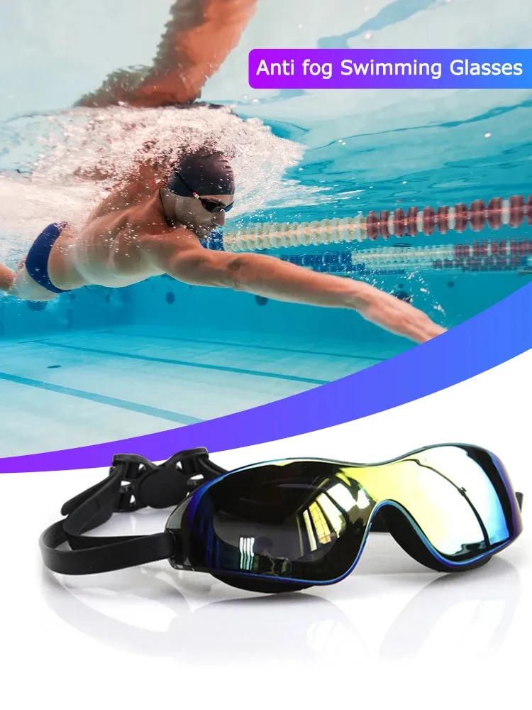 Swimming Goggles Adjustable Electroplate Diving Glasses