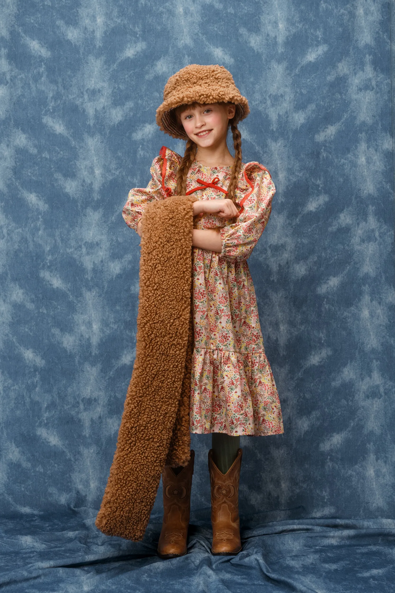 Teddy Scarf Bonbon, Brown