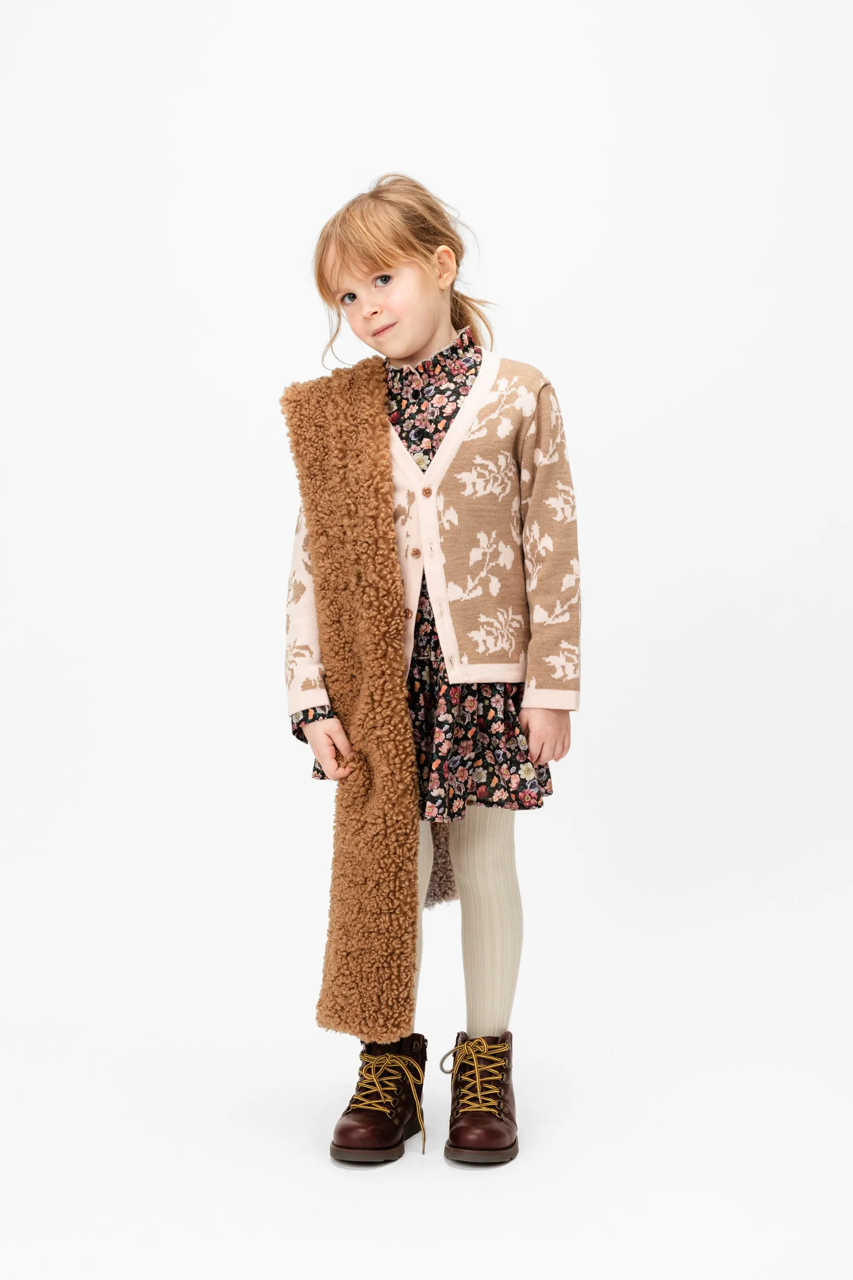 Teddy Scarf Bonbon, Brown