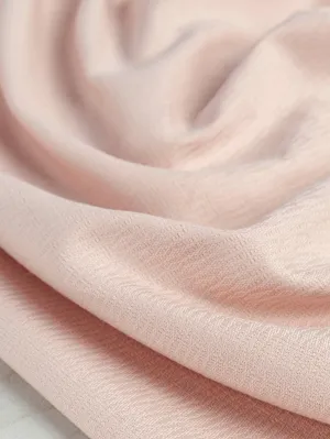Textured Cotton Jacquard Deadstock - Powder Pink - Swatch