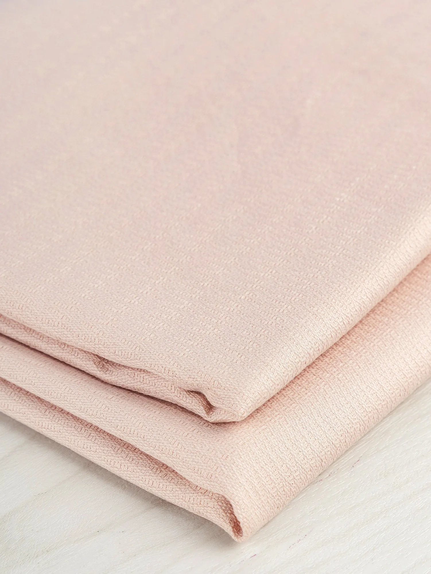 Textured Cotton Jacquard Deadstock - Powder Pink - Swatch