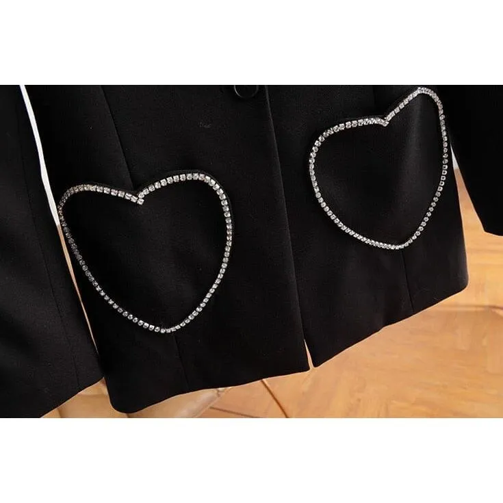 The Heartthrob Long Sleeve Sequin Blazer