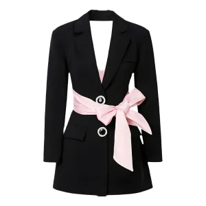 The Lyra Belted Slim Fit Blazer - Multiple Colors