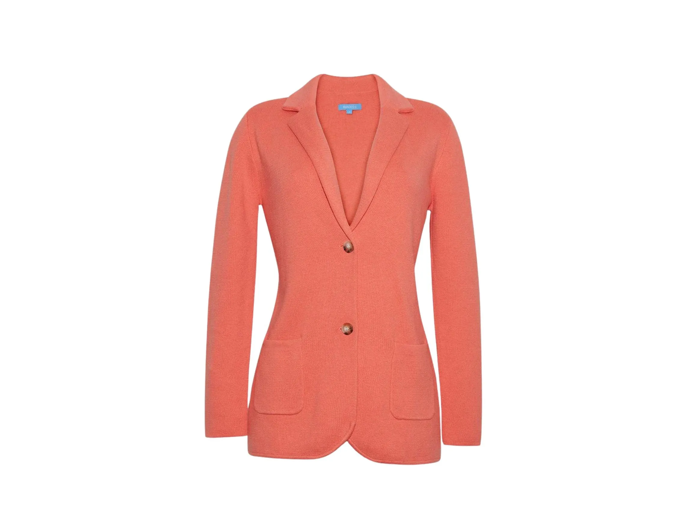 The Milly Knit Blazer| Coral