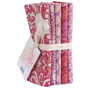 Tilda Cotton Beach - Fat Quarter Pack - Coral (5)