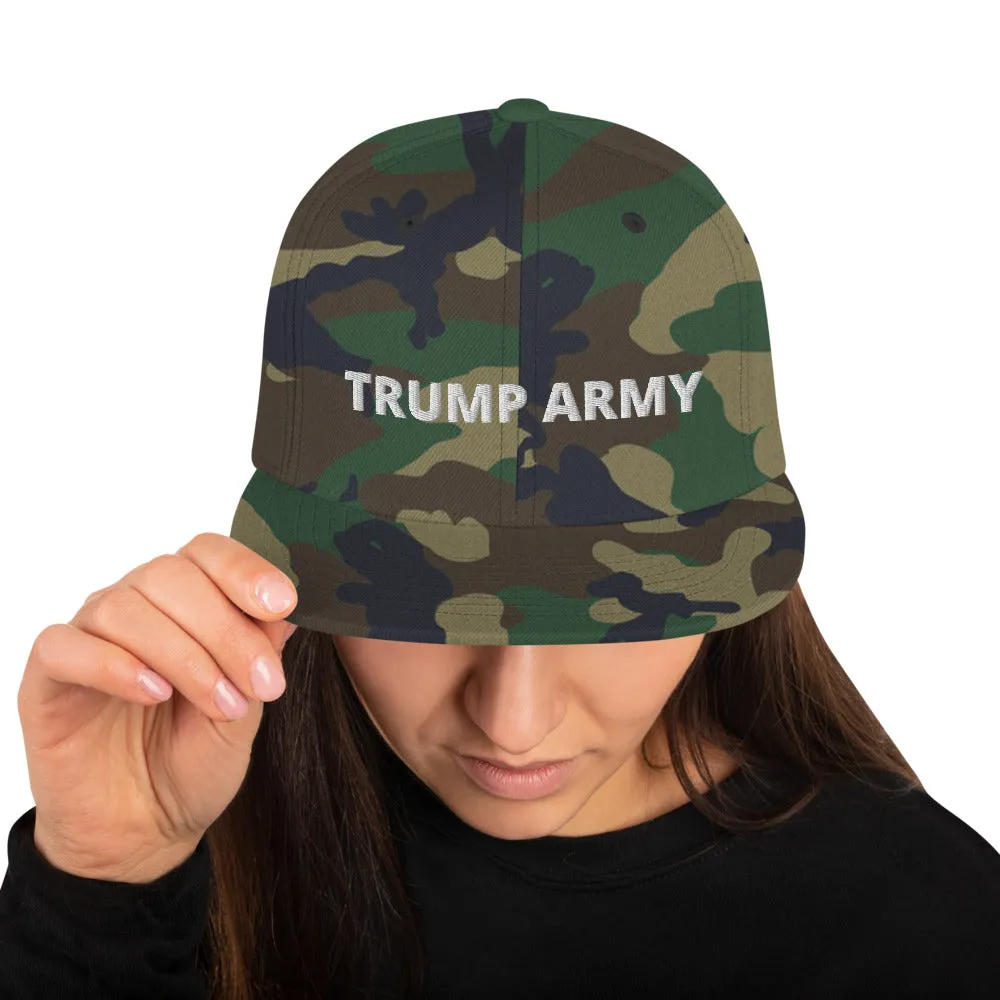 Trump Army Snapback Hat