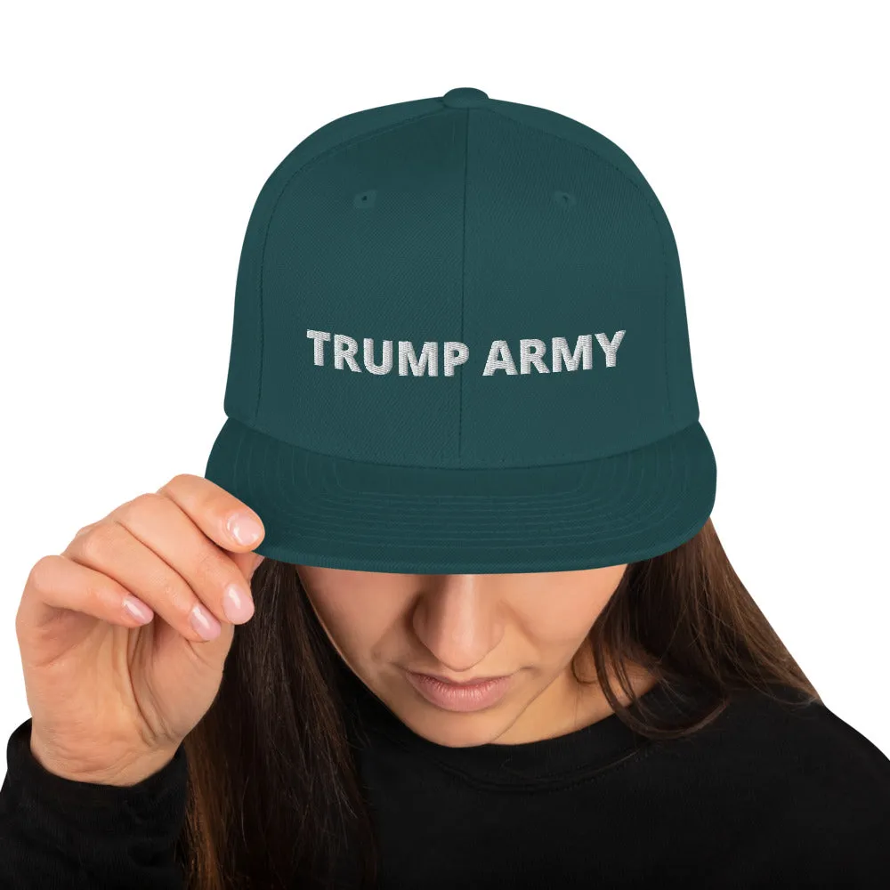 Trump Army Snapback Hat
