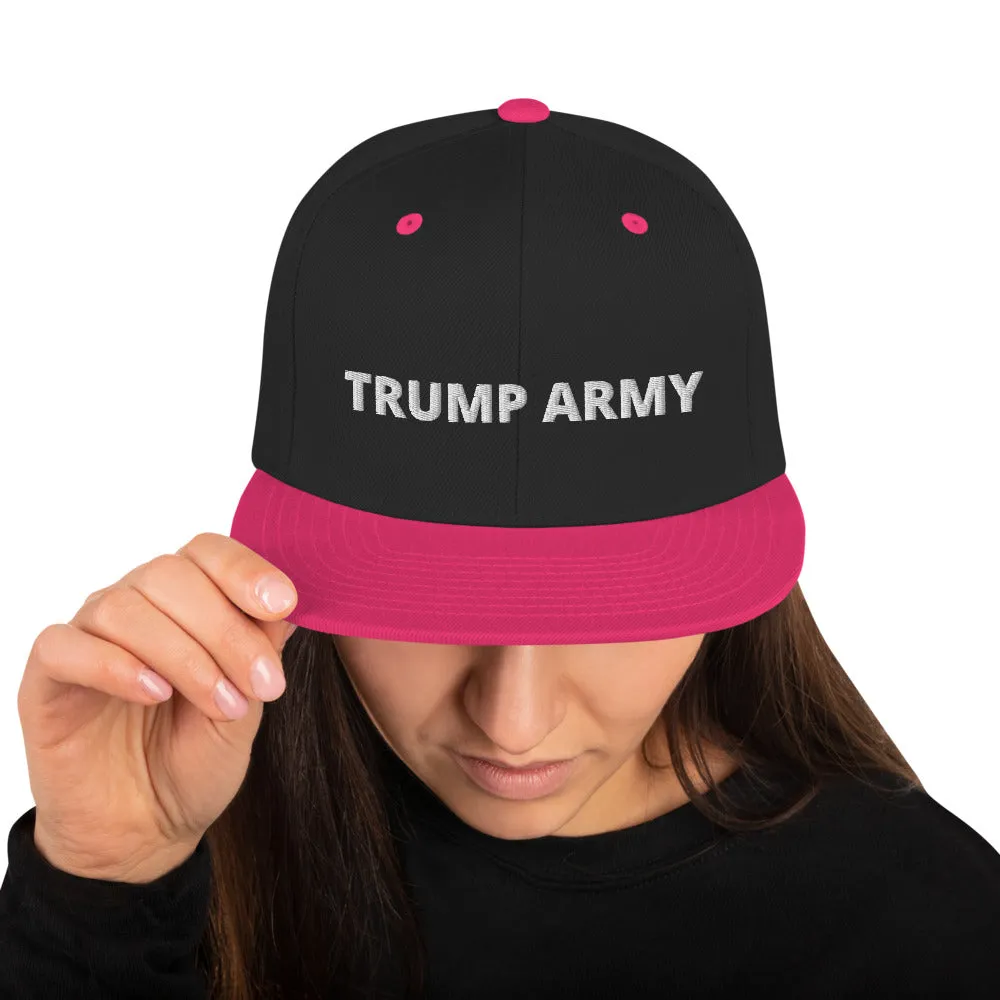 Trump Army Snapback Hat