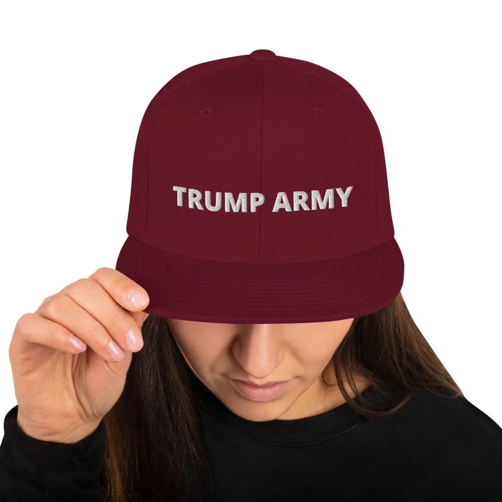 Trump Army Snapback Hat