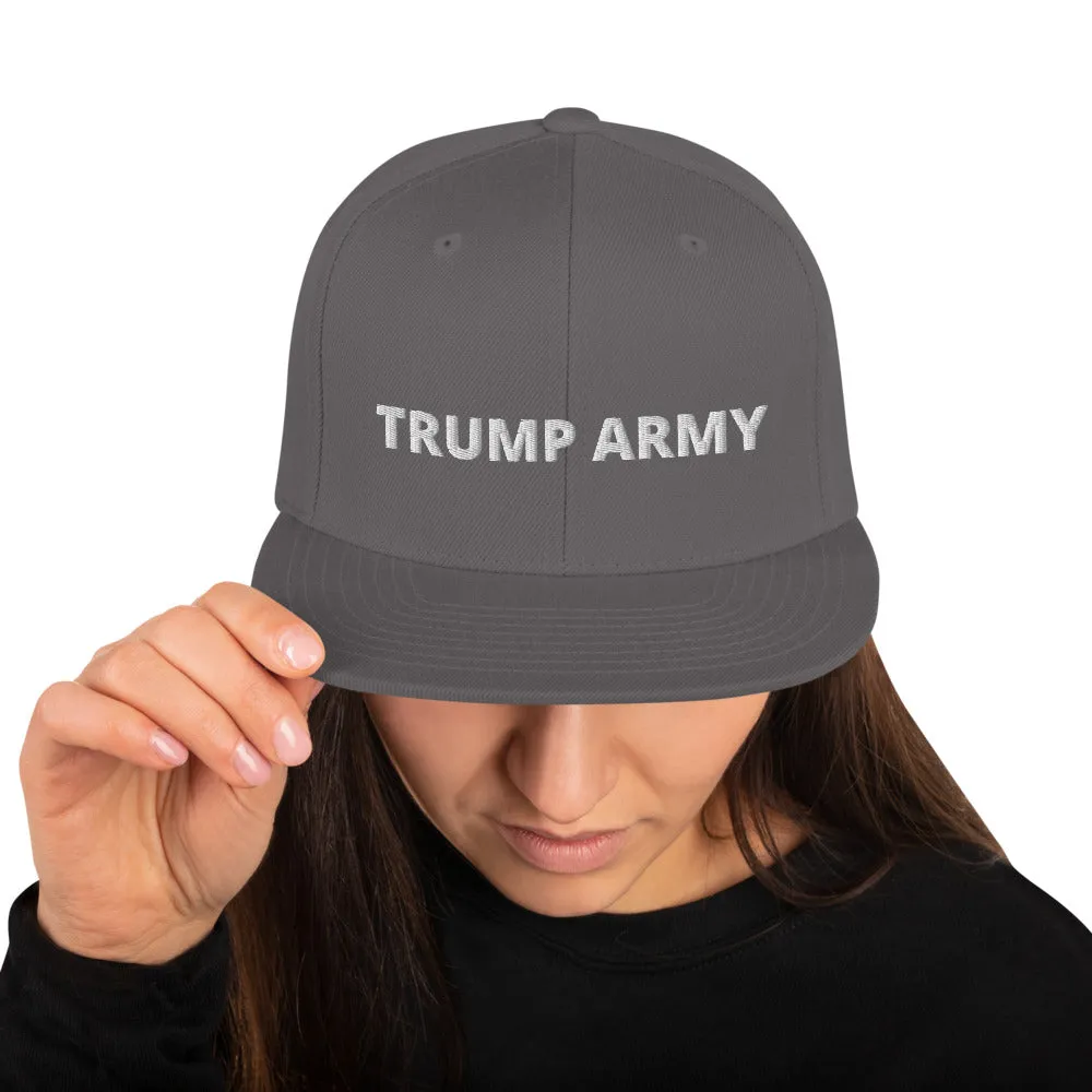Trump Army Snapback Hat