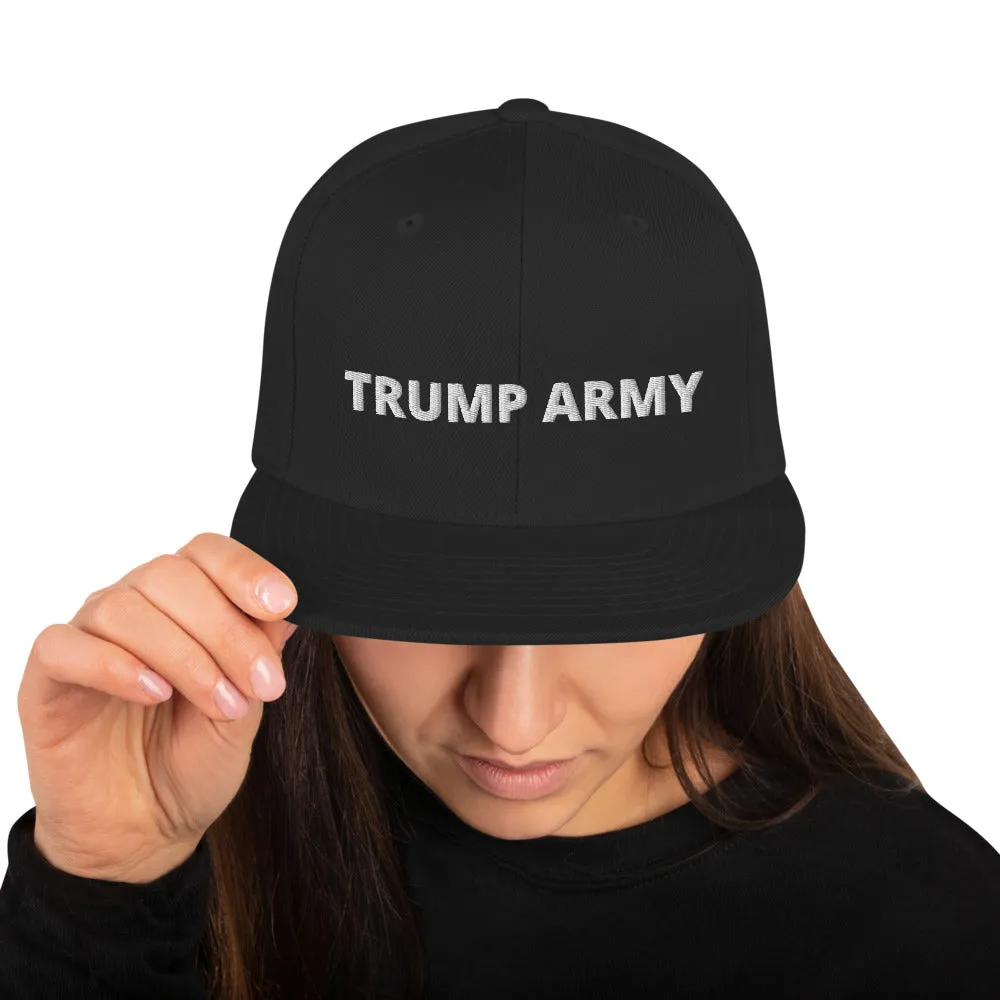 Trump Army Snapback Hat