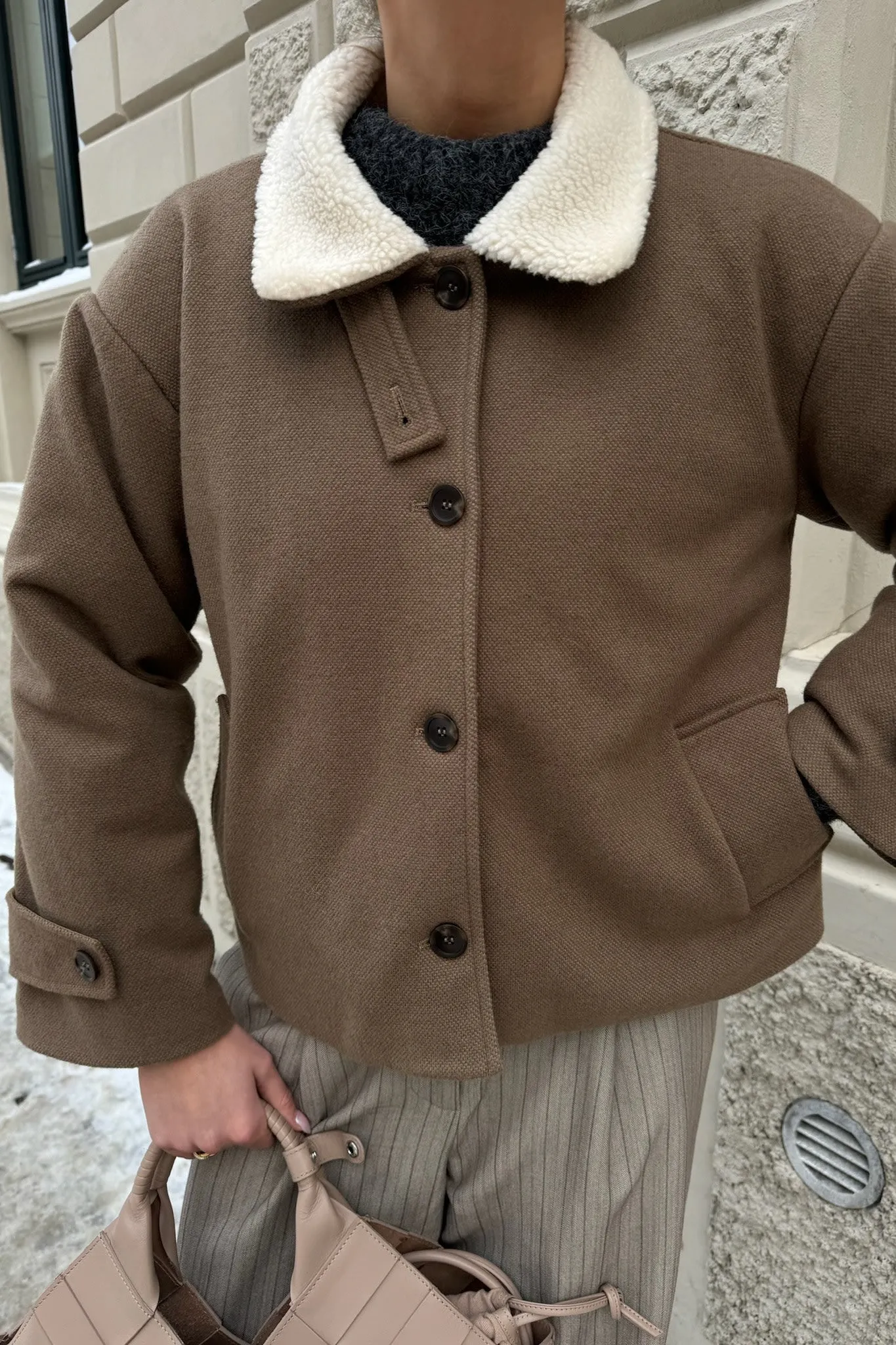 UlrikkeIC Teddy Jakke - Brun