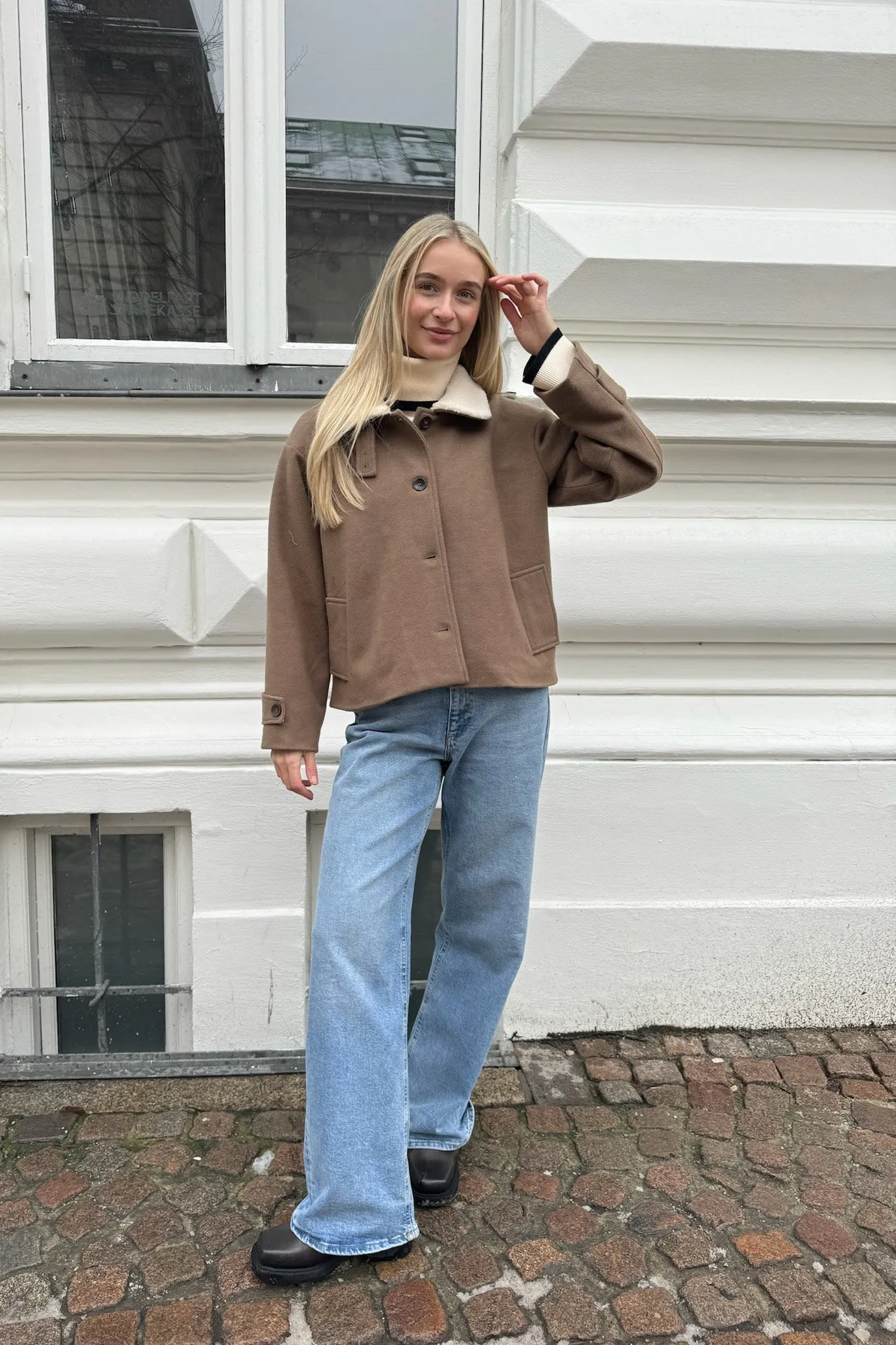 UlrikkeIC Teddy Jakke - Brun