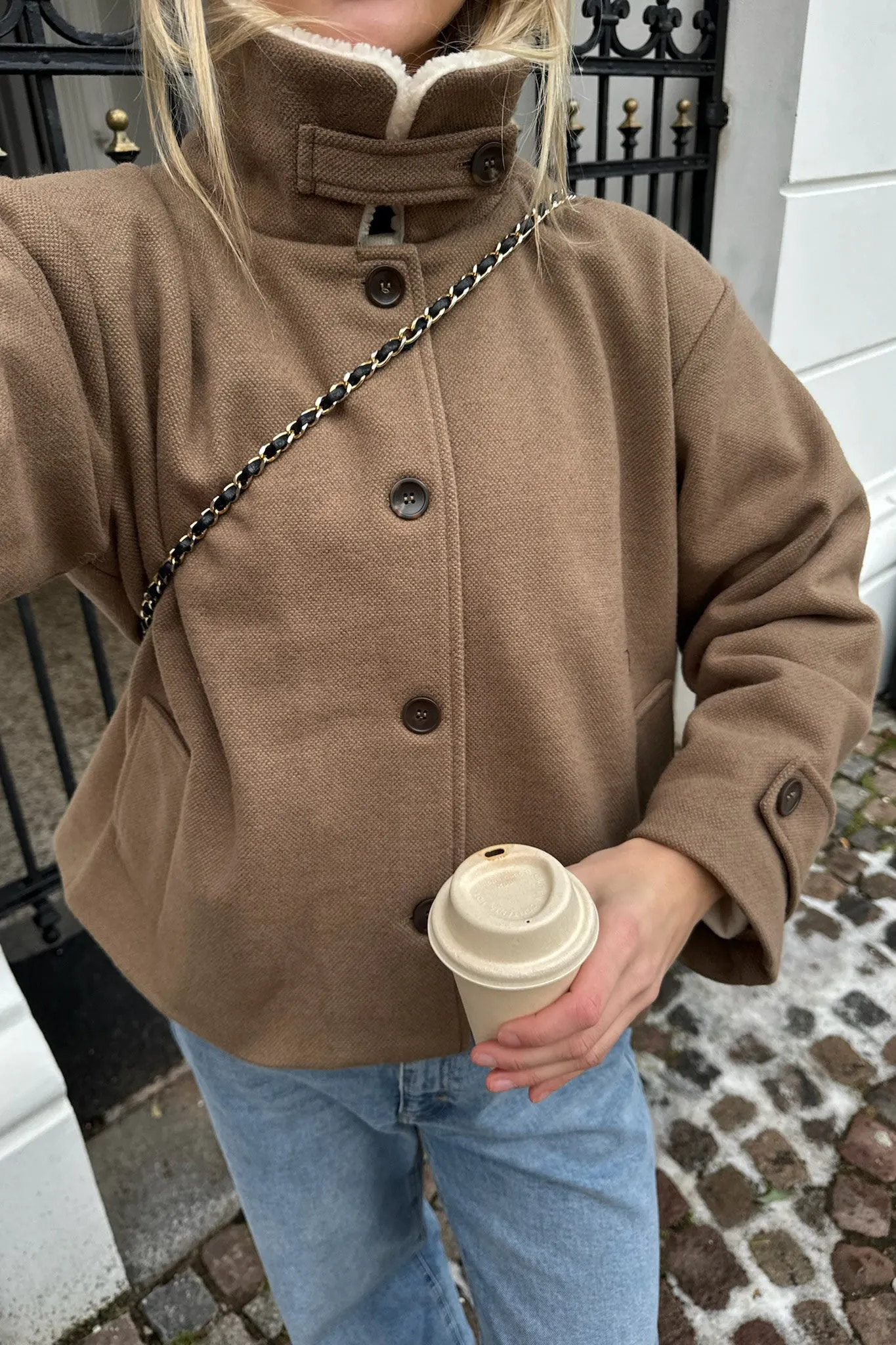 UlrikkeIC Teddy Jakke - Brun
