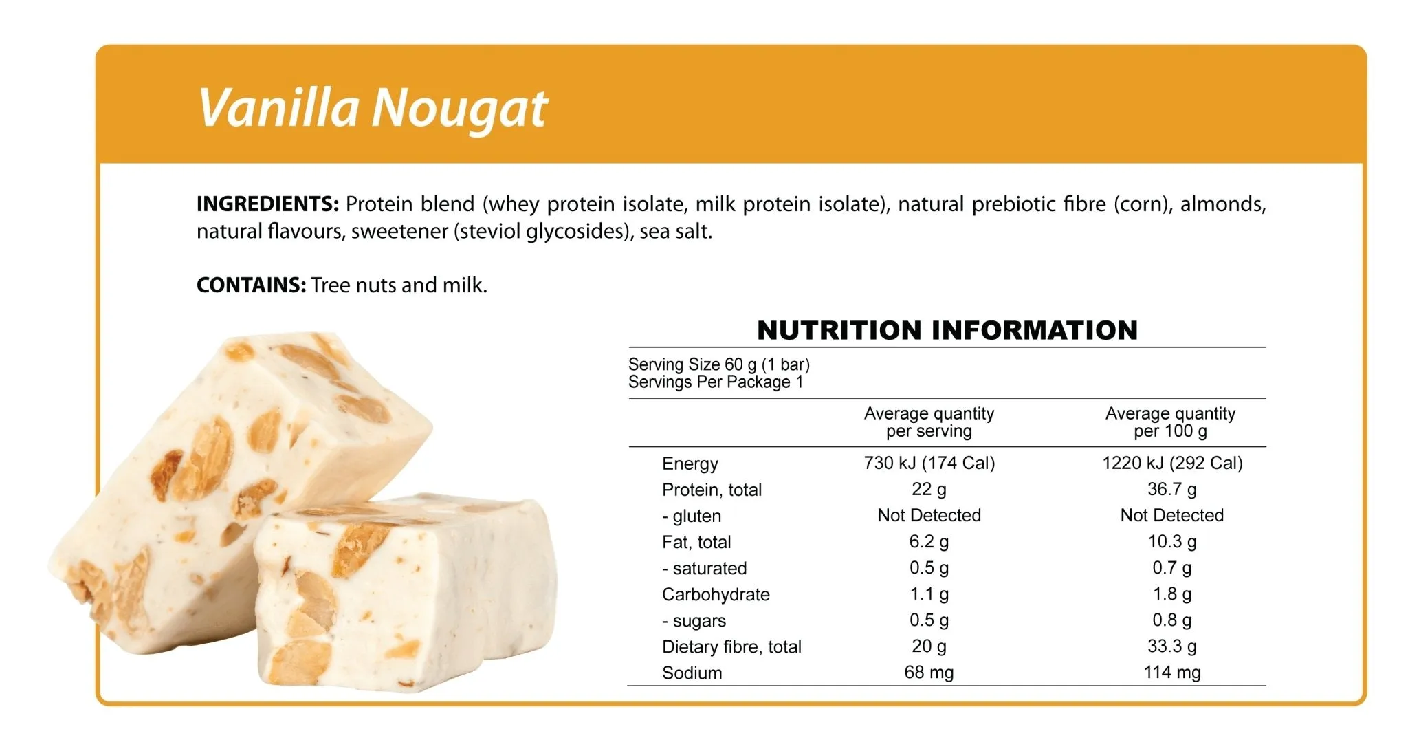 Vanilla Nougat Smart Protein Bar
