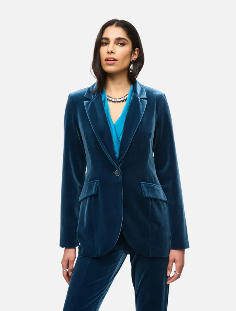 Velvet Fitted Blazer  - Nightfall