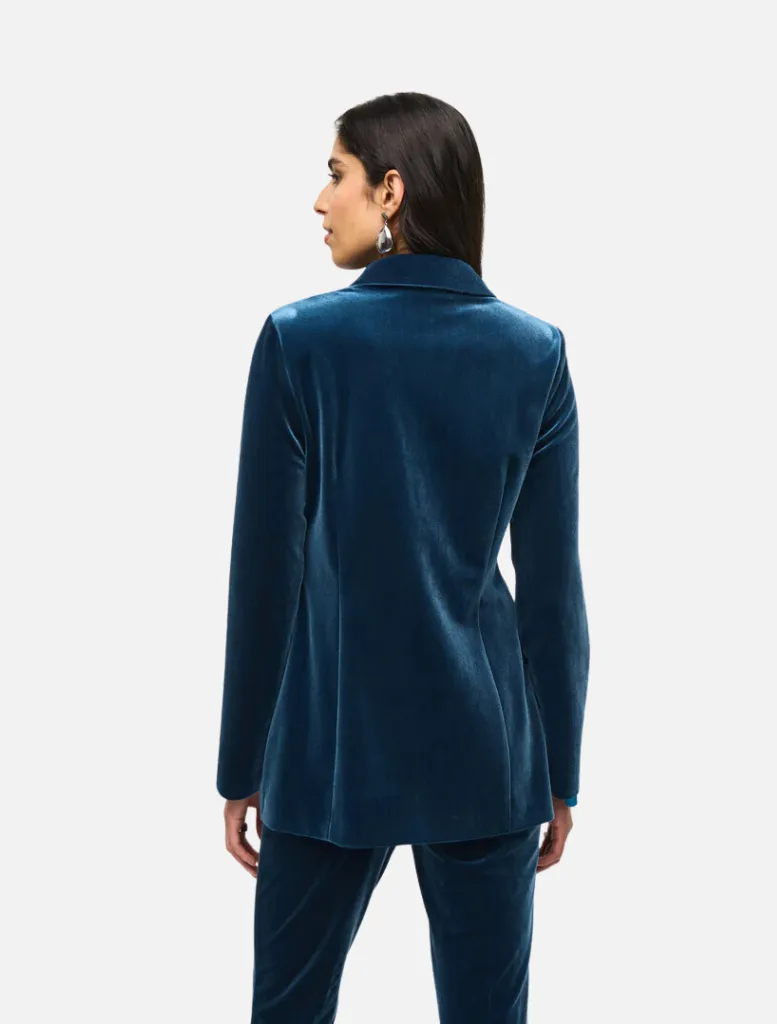 Velvet Fitted Blazer  - Nightfall