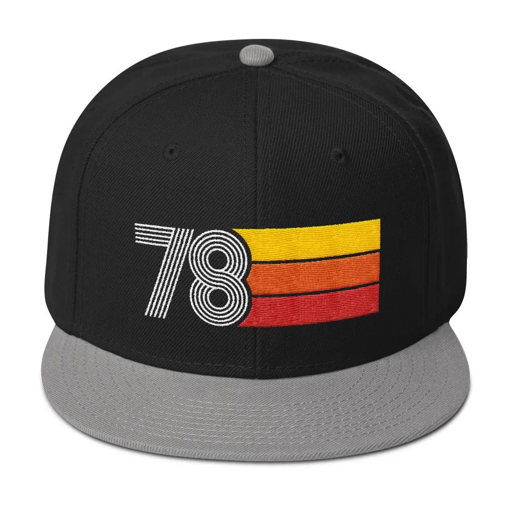 Vintage 1978 Retro Snapback Hat