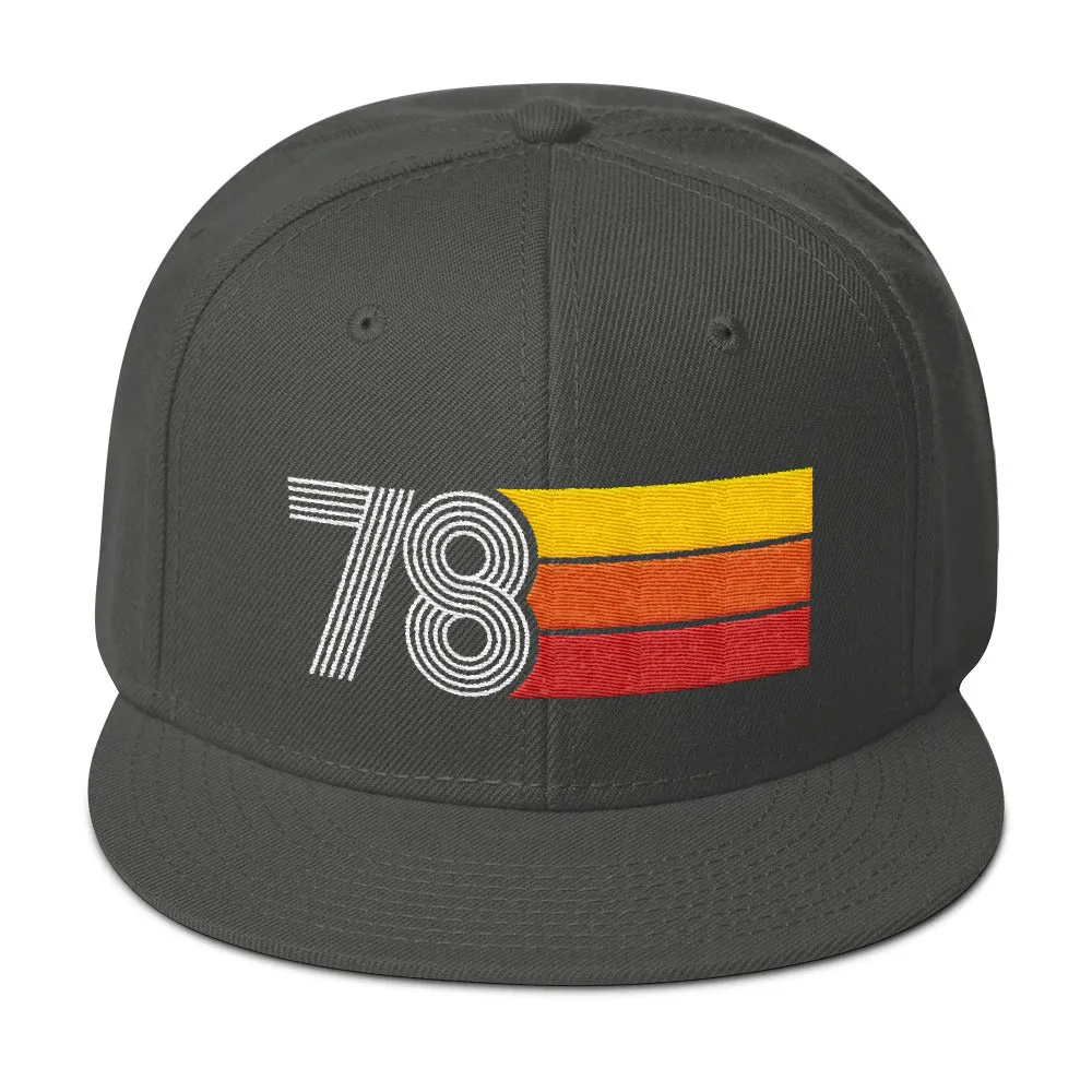 Vintage 1978 Retro Snapback Hat