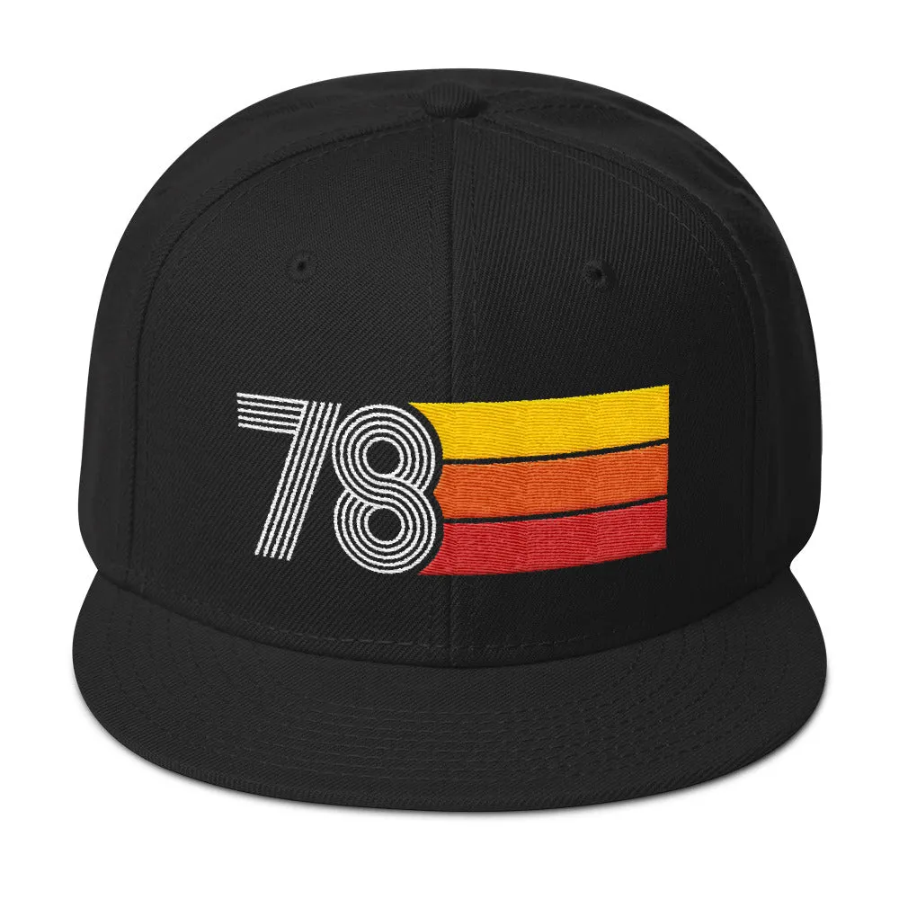 Vintage 1978 Retro Snapback Hat