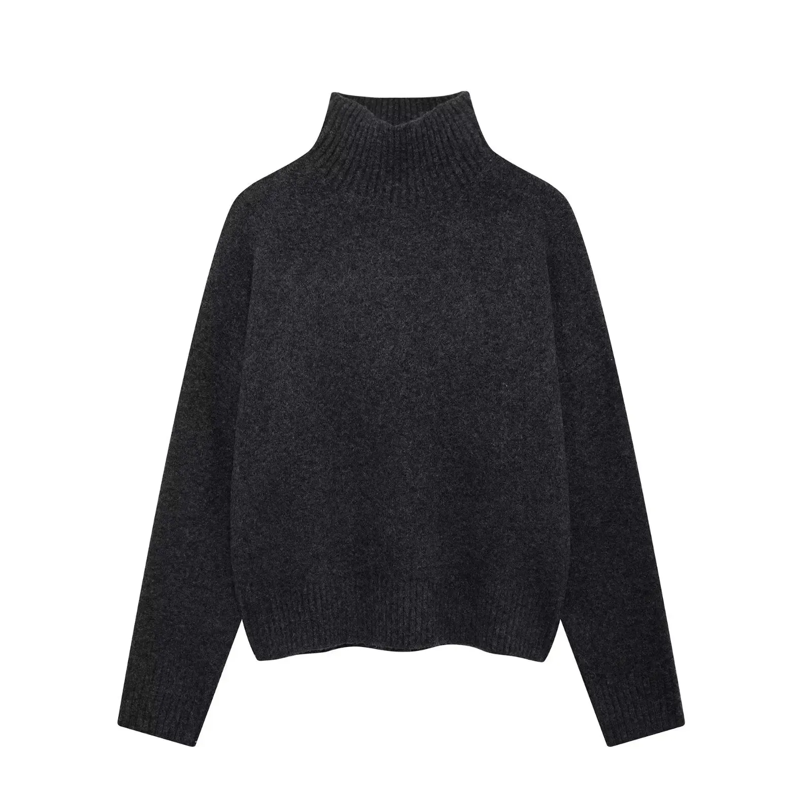 Vintage Burgundy Turtleneck Sweater Casual