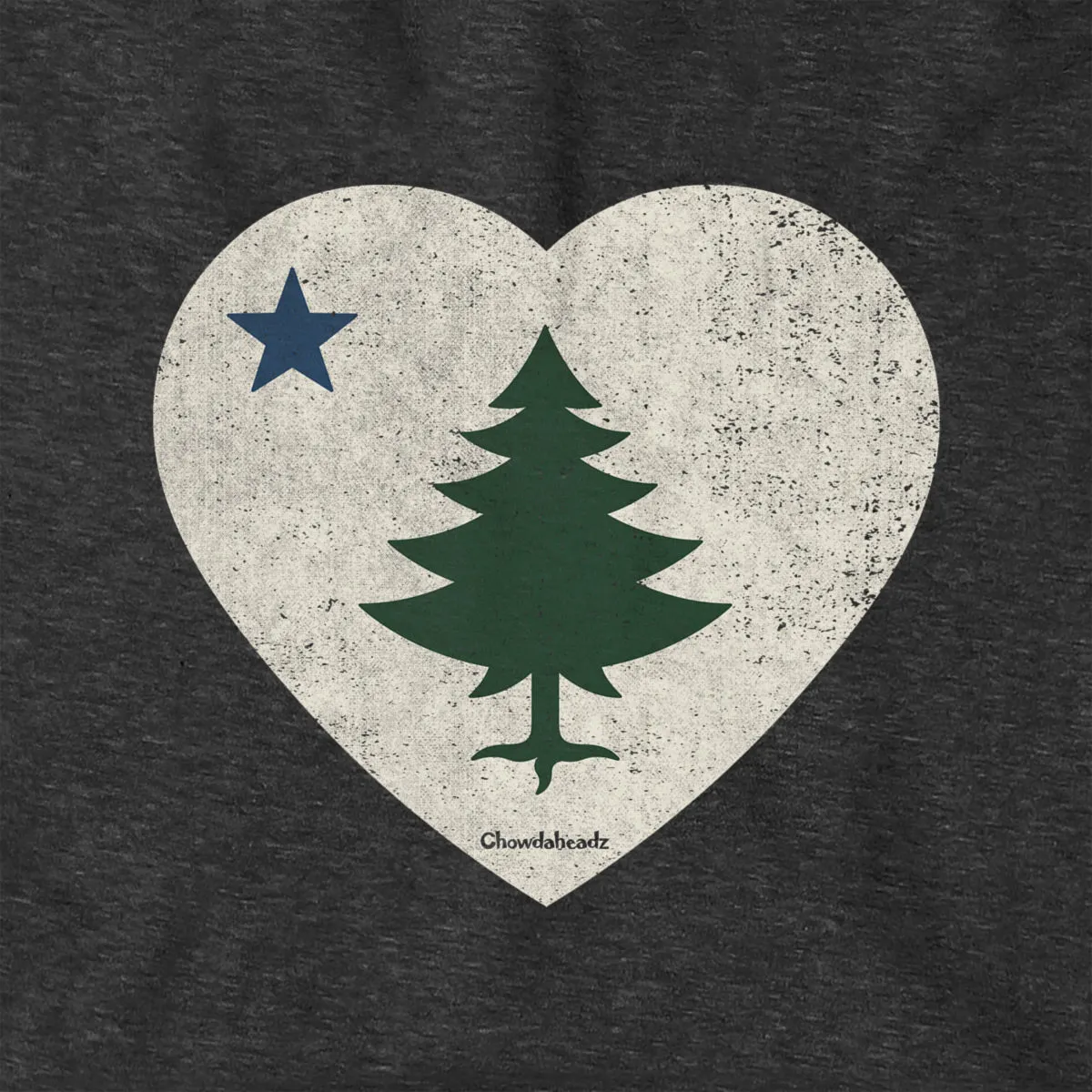 Vintage Maine Heart Hoodie