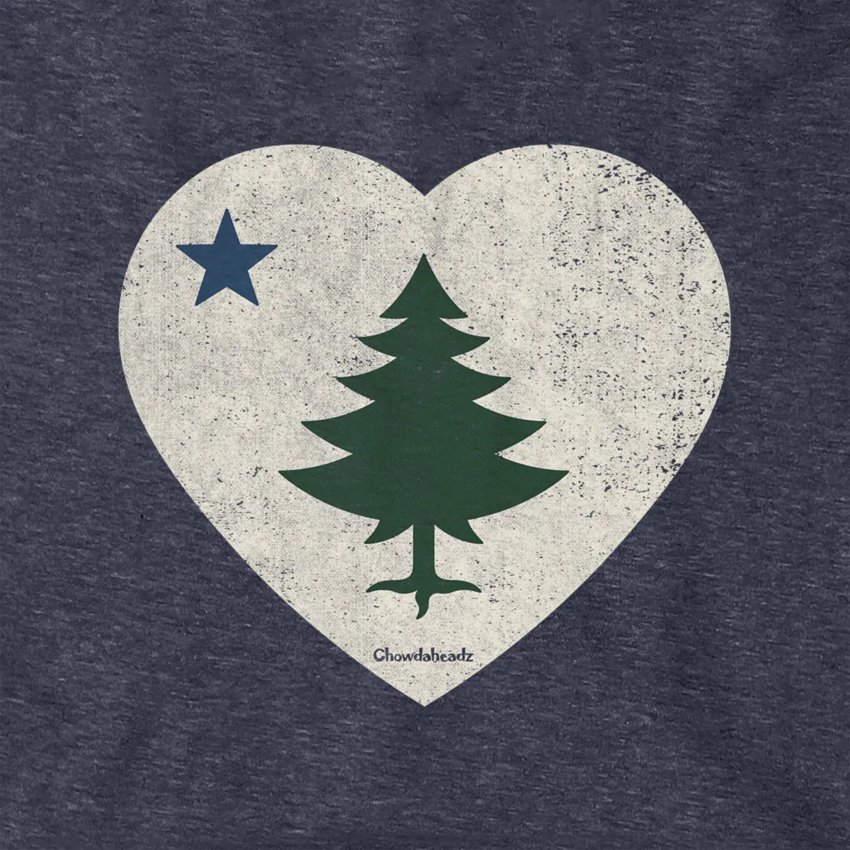 Vintage Maine Heart Hoodie