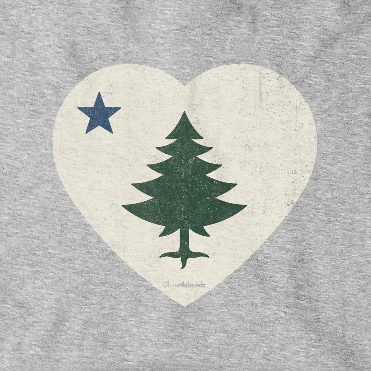 Vintage Maine Heart Hoodie