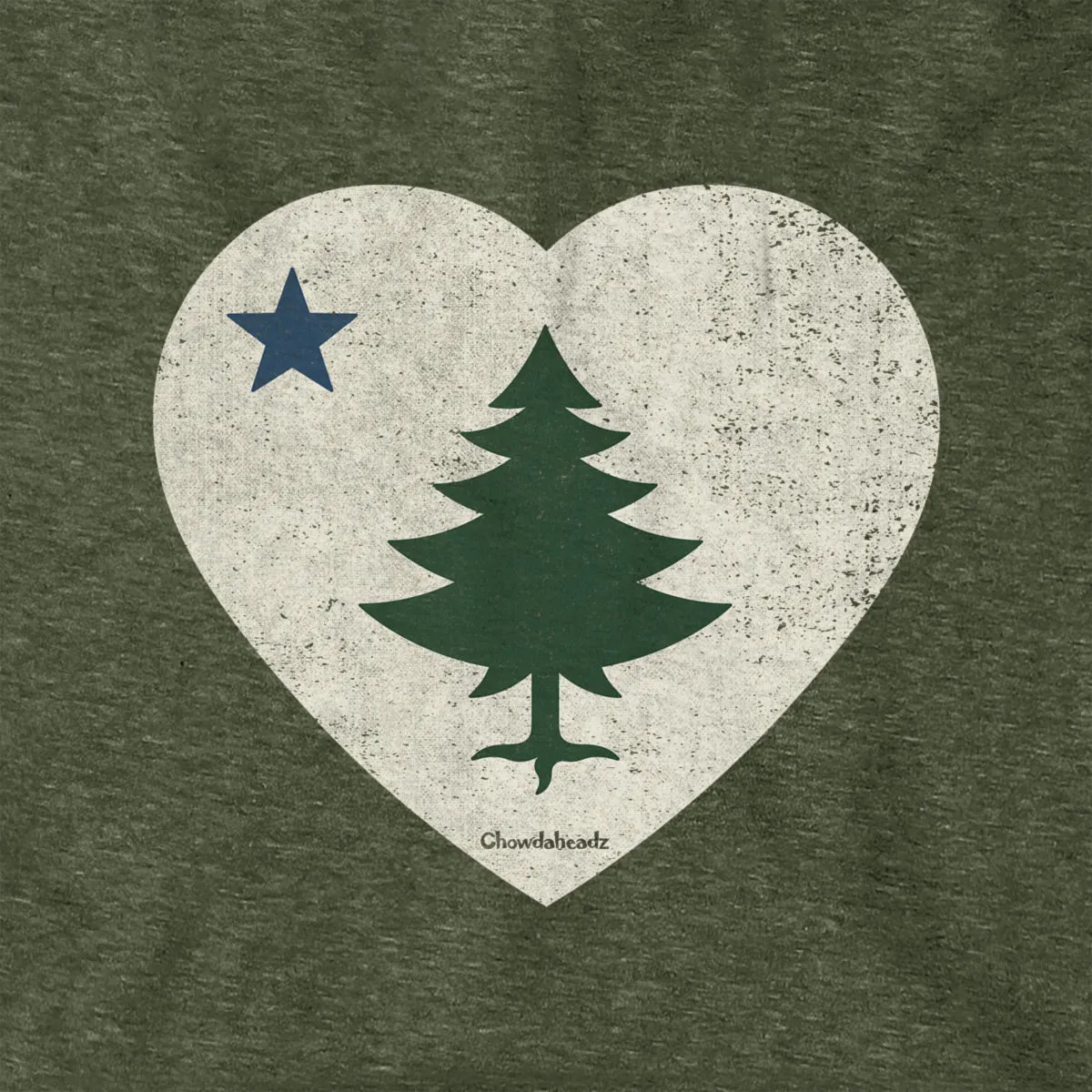 Vintage Maine Heart Hoodie