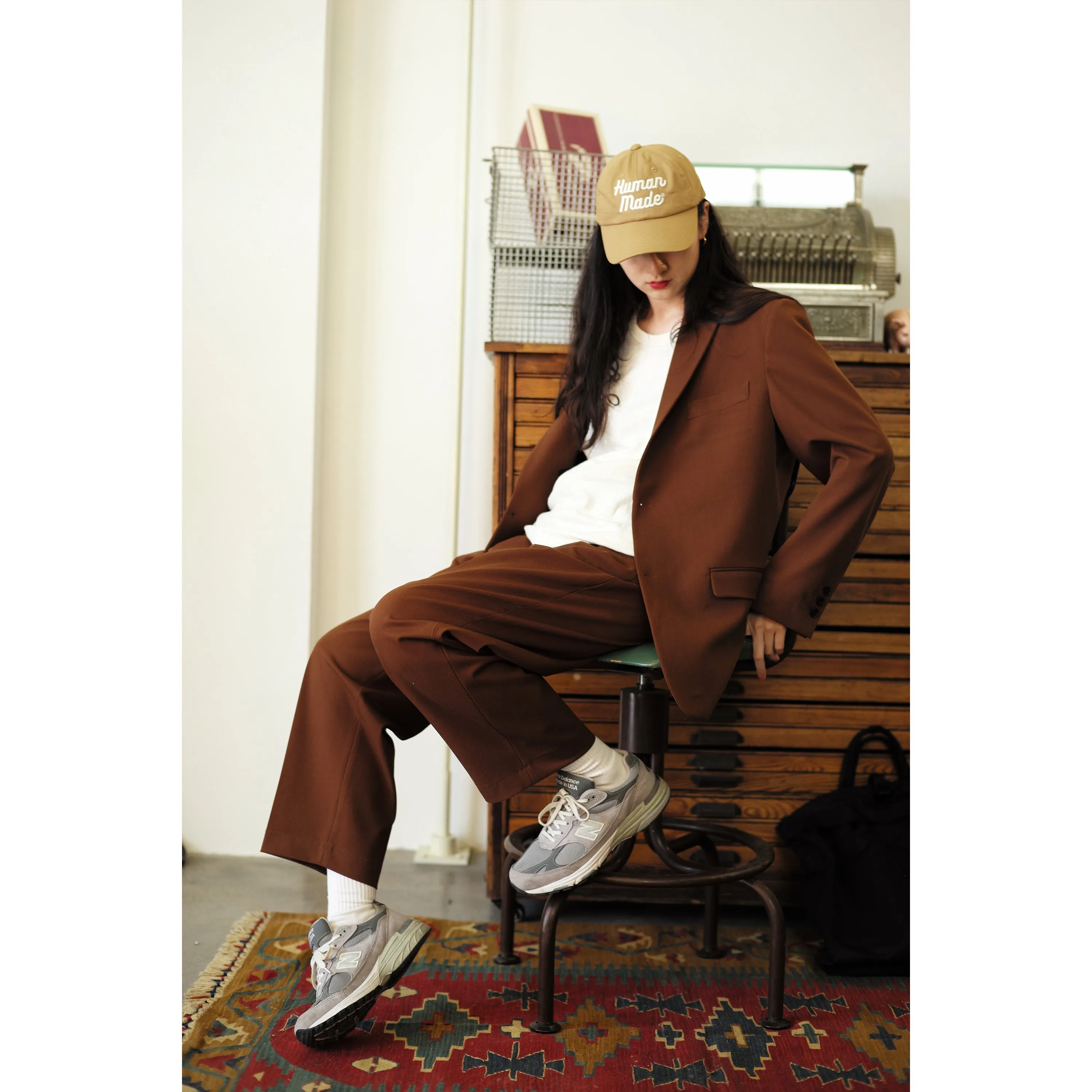 Vintage Retro Brown Suit