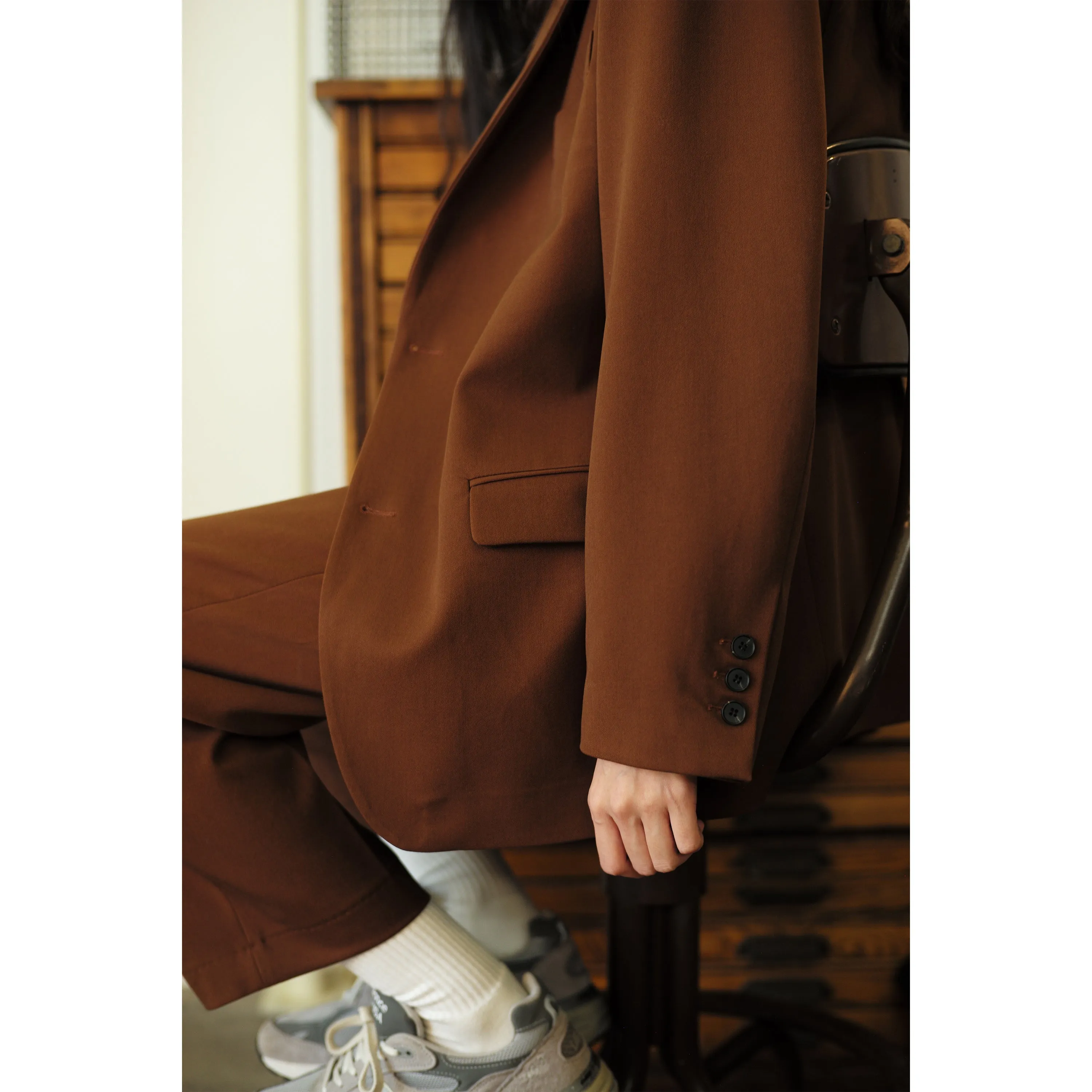 Vintage Retro Brown Suit