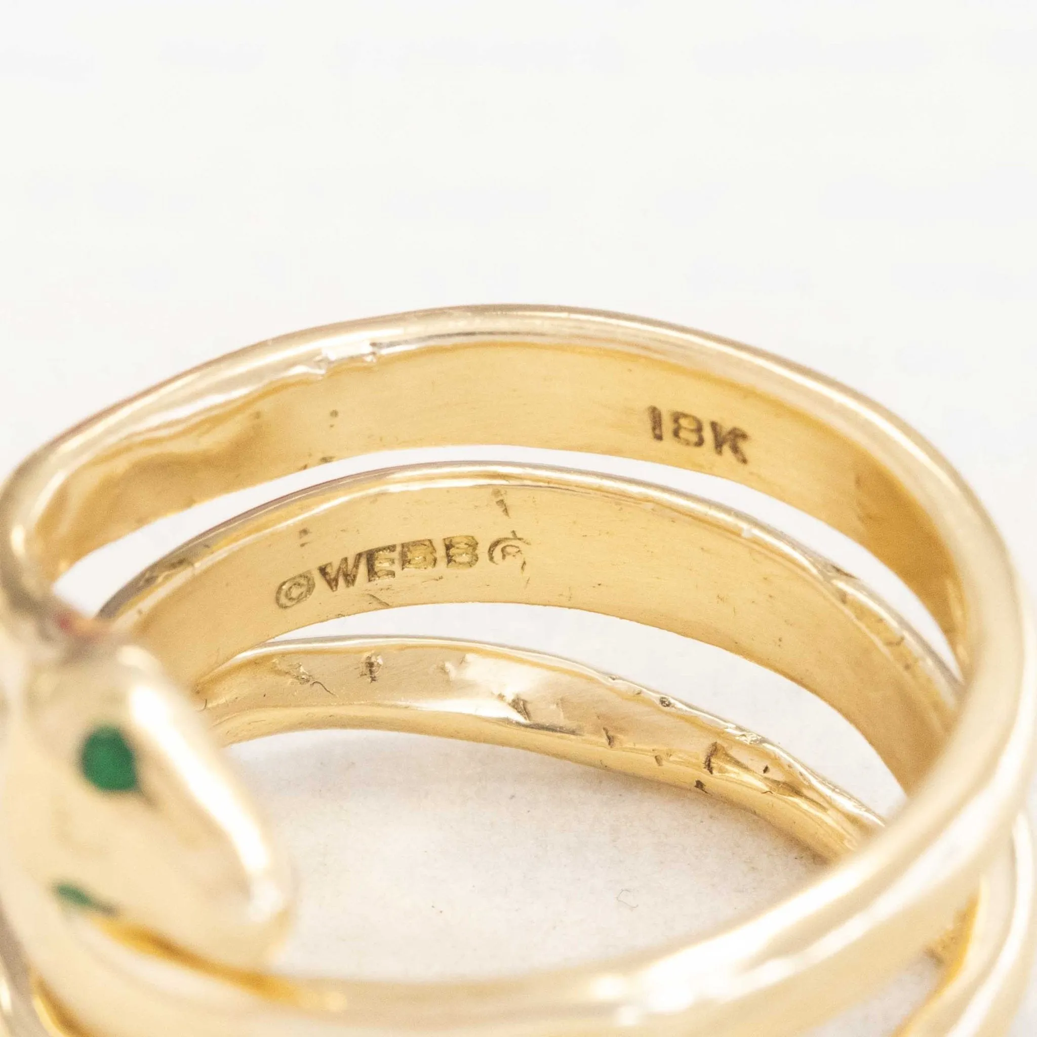 Vintage Serpent Coil Ring, by David Webb