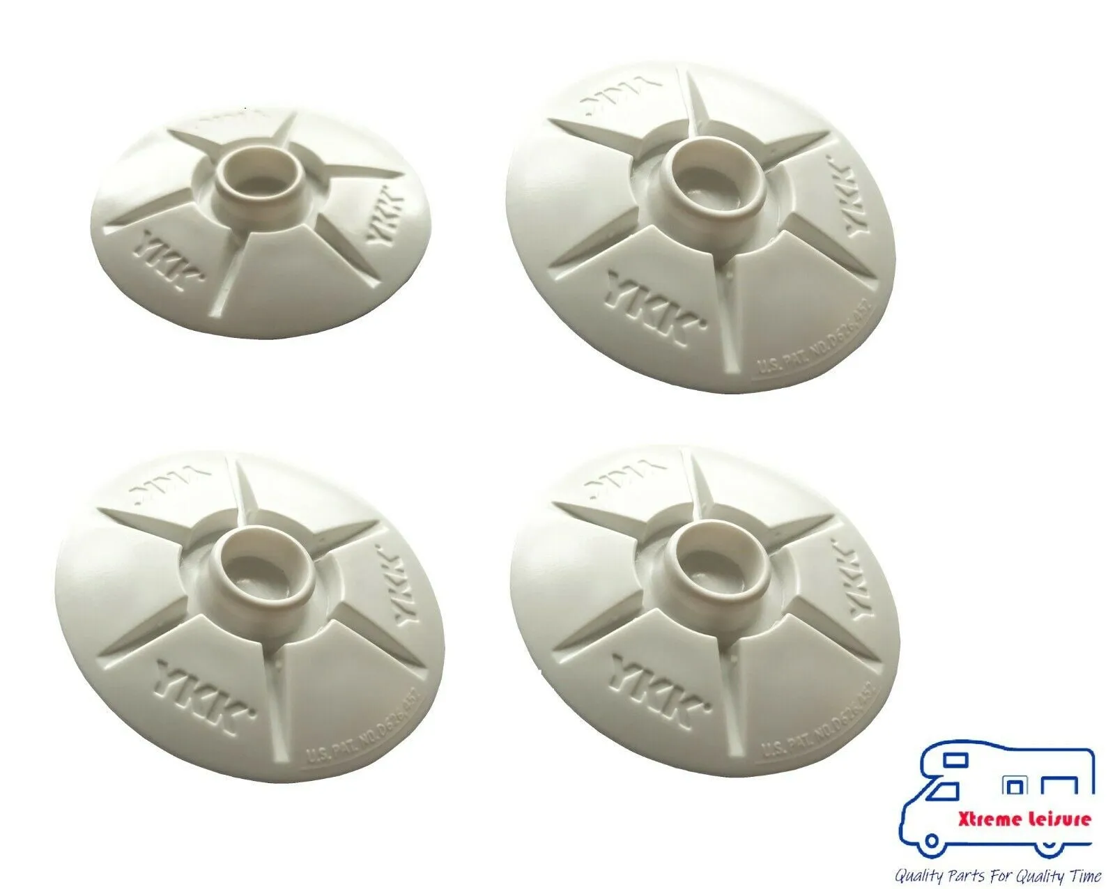 W4 Caravan Campervan & Camping Self Adhesive Awning Stud - Pack Of 4