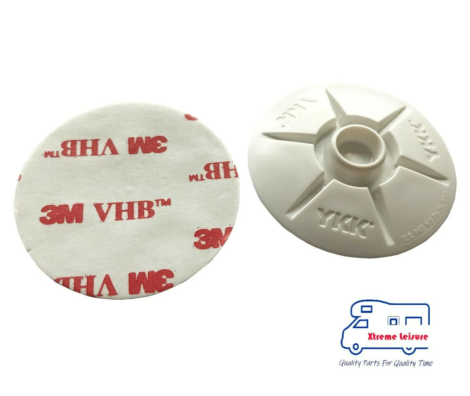W4 Caravan Campervan & Camping Self Adhesive Awning Stud - Pack Of 4