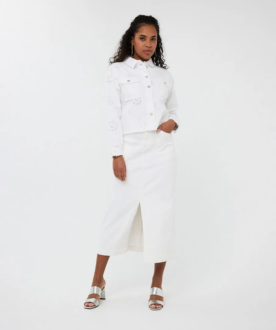 White Chambray Jacket