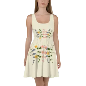 Wild Flowers Skater Dress with Flared Skirt