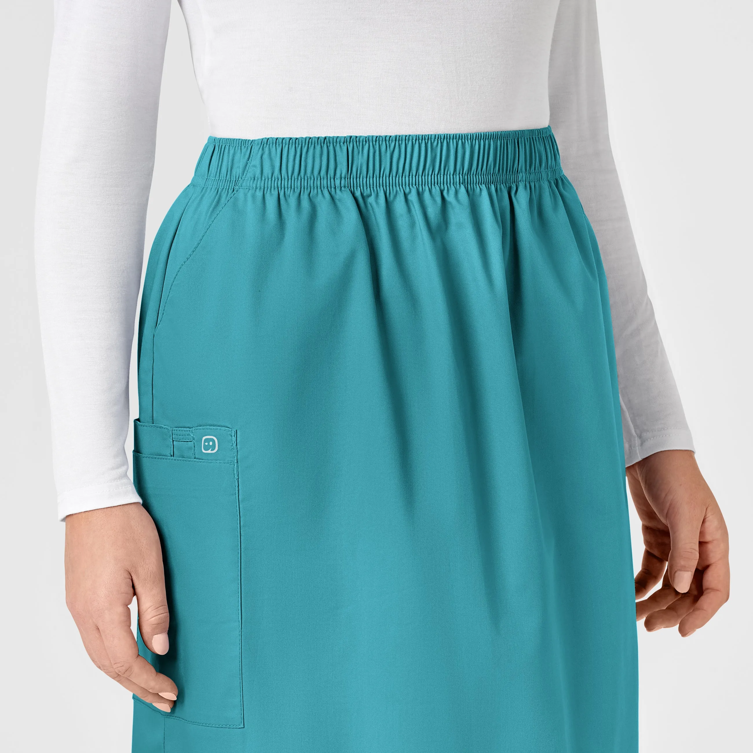 Wink WonderWork Pull-On Cargo Scrub Skirt
